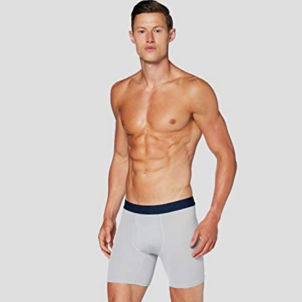 💖MEGA SALE💖Under Armour 2 Pack BoxerJock 6-in Navy Grey Men's 1330637 408 - Picture 8 of 11
